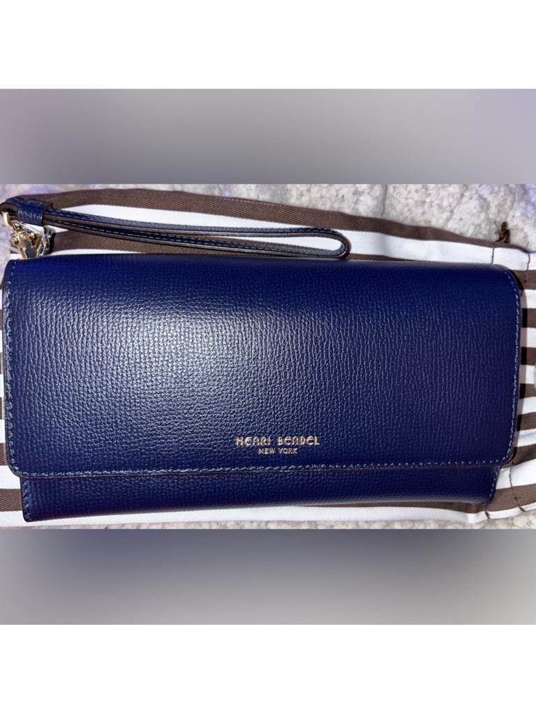 Henri Bendel Uptown Organizer Wristlet Nwot 2014 Saffiano W/ Hb Dust Bag